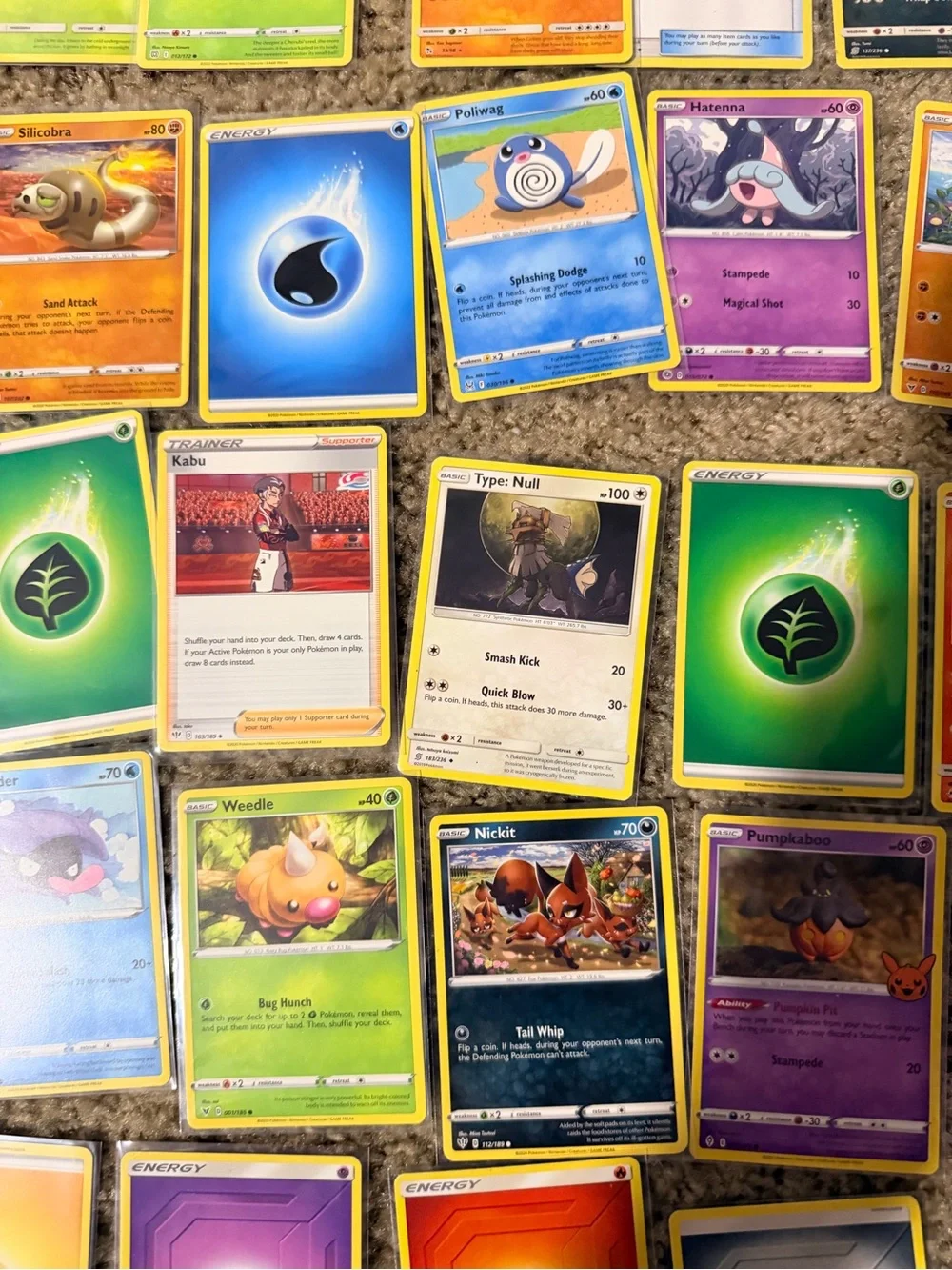 Large Assortment of Pokémon Trading Cards - Multicolor Booster
